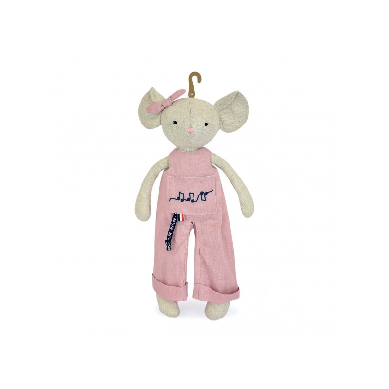 Peluche Perlipopette Souris 38 cm - Maïlou