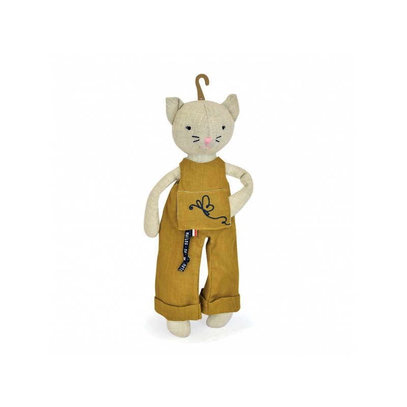 Peluche Perlipopette Chat 38 cm - Maïlou