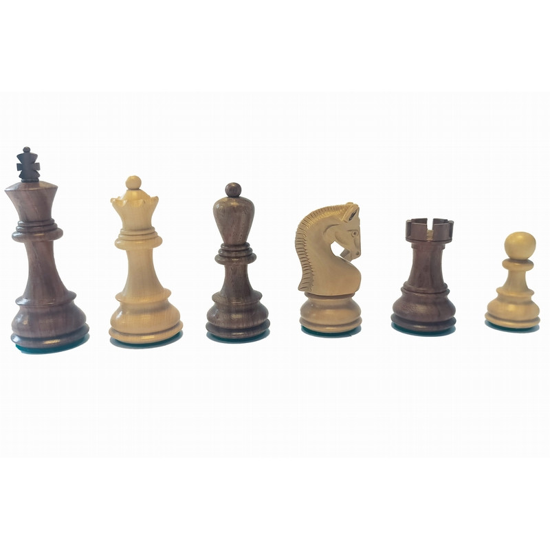 Pièces d’échecs Sheesham Luxe T4 76 mm - Wilson Jeux