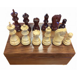 Pièces d’échecs T5 95mm Palissandre Luxe - Wilson Jeux