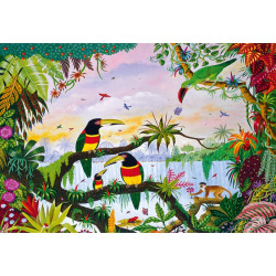 Puzzle 100 pièces La Jungle - Puzzle Michèle Wilson