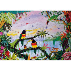 Puzzle 100 pièces La Jungle - Puzzle Michèle Wilson