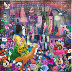 Puzzle 1000 pièces Cat and the Castle - EeBoo