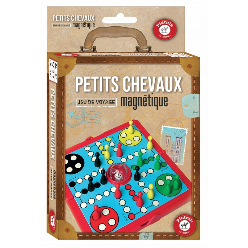 Petits chevaux : Jeu de voyage magnétique - Piatnik