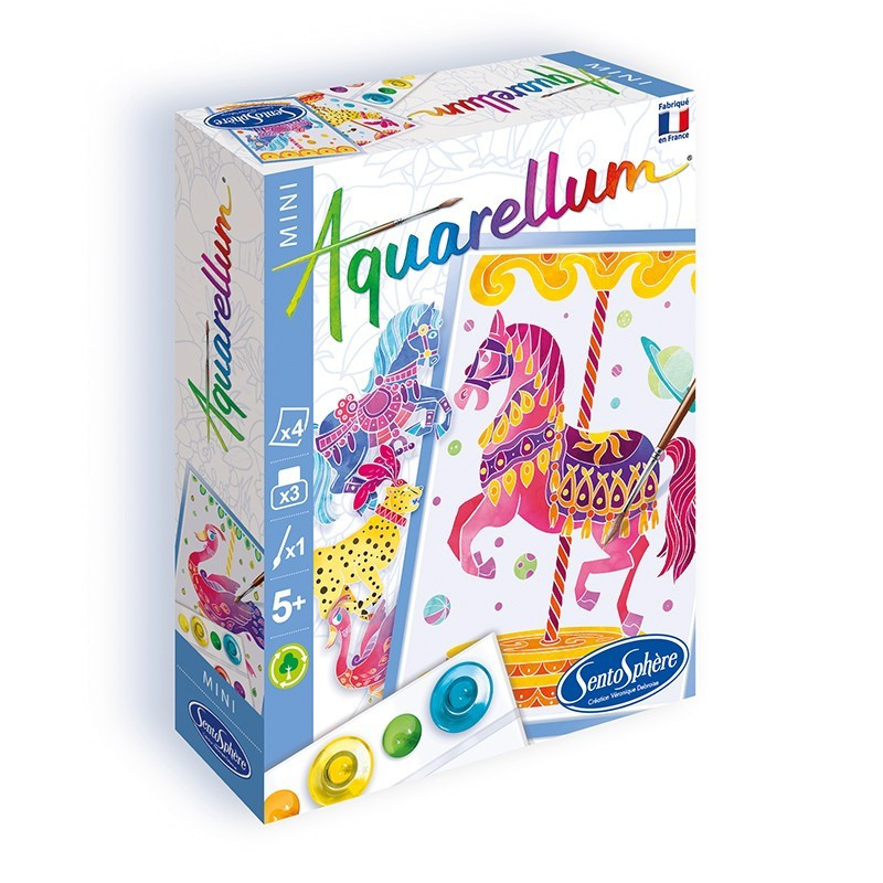 Aquarellum Mini chevaux Manège - Sentosphère