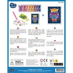 Art & créations - Tableau à Diamanter Hibou - Sentosphère