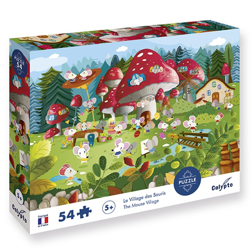 Puzzle 54 pièces Le village des souris - Sentosphère