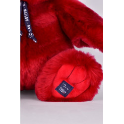 Peluche L'Ours Maïlou rouge 35 cm - Maïlou