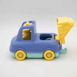 Camion pompier bleu pastel - Simple.