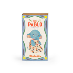 Peluche Bébé Pablo l'éléphant 14,5 cm - Les Minouchkas - Moulin Roty