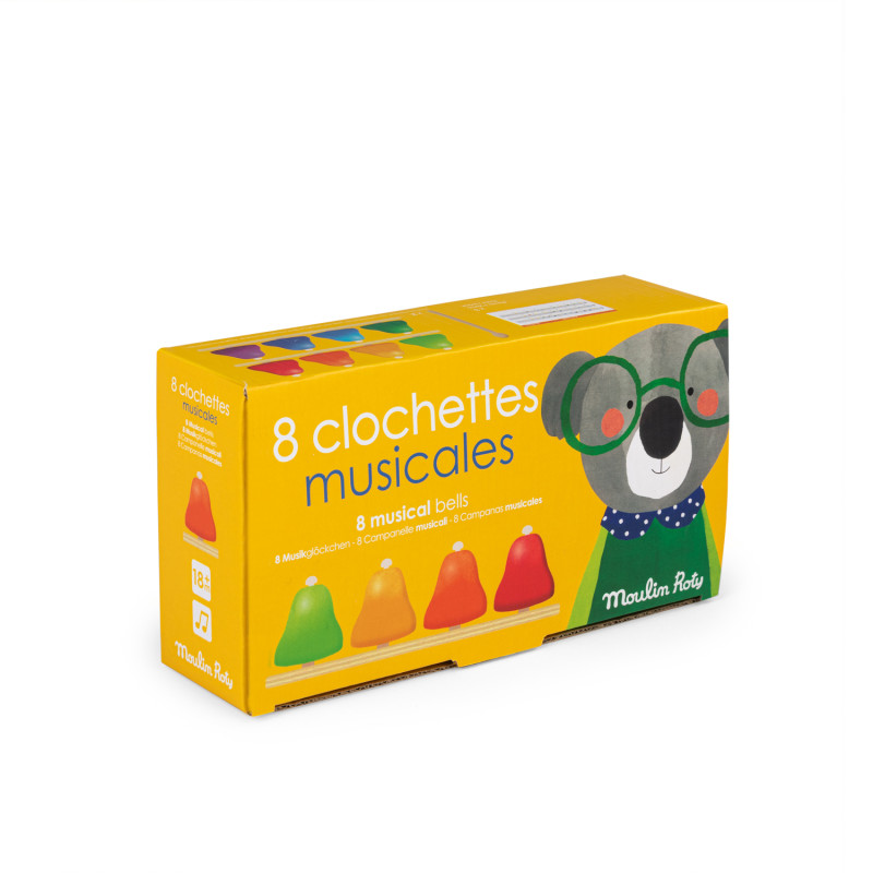 8 clochettes musicales Les Popipop - Moulin Roty