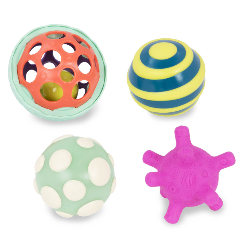 4 Balles sensorielles , Ball-a-baloos - B. Toys