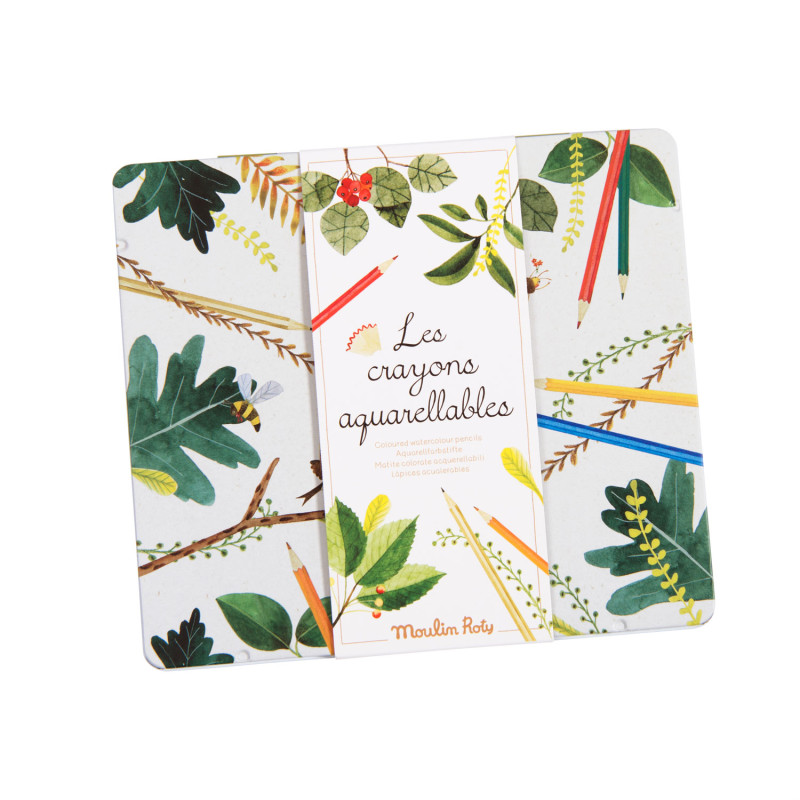 Boîte de 24 crayons aquarellables - Moulin Roty