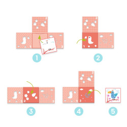 Coloriage : 3 pochoirs pour une image - Djeco