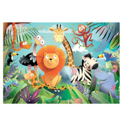 2 Puzzles 24 pièces Animaux Sauvages - Sentosphère