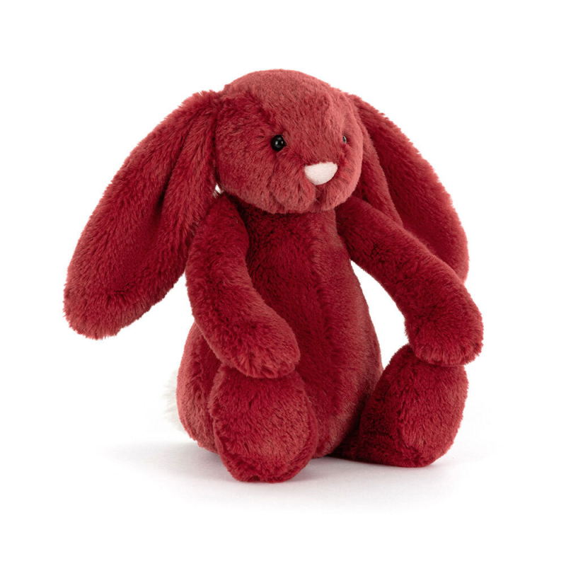 Peluche lapin Bashful Groseille rouge 18 cm - Jellycat