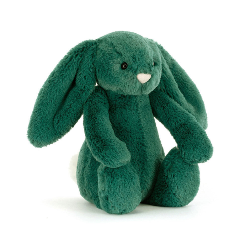 Peluche Lapin Bashful vert sarcelle 18 cm - Jellycat