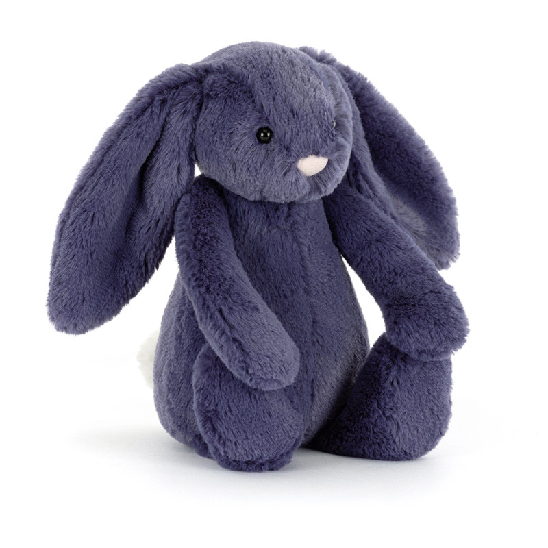 Peluche Bashful Lapin bleu saphir 18 cm - Jellycat