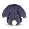 Peluche Bashful Lapin bleu saphir 18 cm - Jellycat