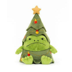 Peluche Sapin de Noël Ricky la Grenouille 29 cm - Jellycat