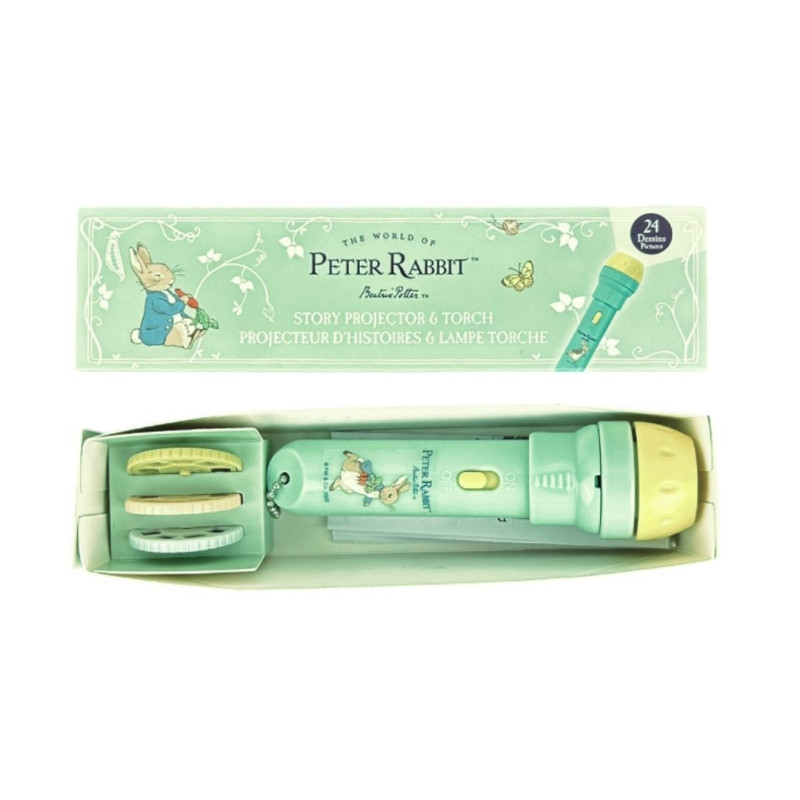 Projecteur d'histoires et lampe de poche Peter Rabbit - Trousselier