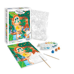 Peinture par numéros Riad à Marrakech Palette d'artiste - Sentosphère