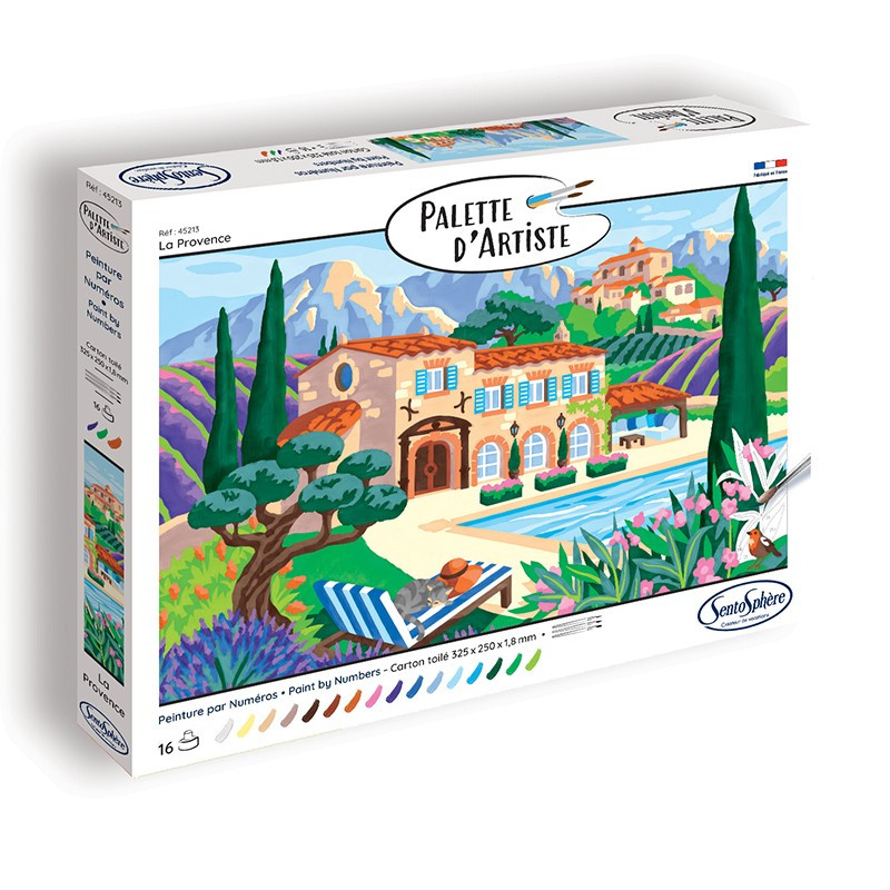 Peinture par numéros La Provence Palette d'artiste - Sentosphère