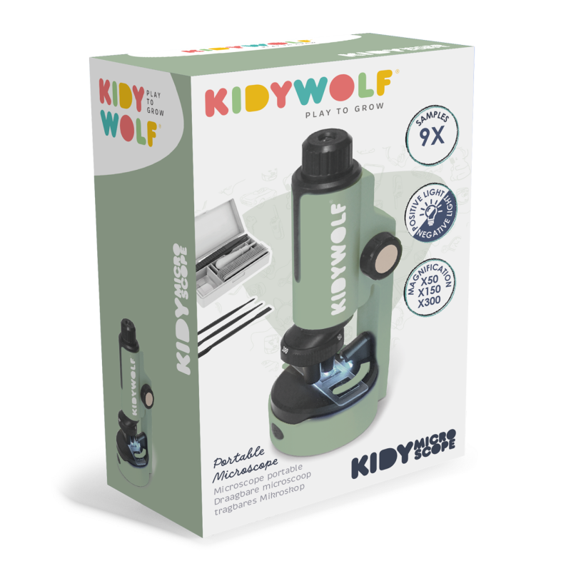 KIDYMICROSCOPE -  Microscope portable vert - Kidywolf
