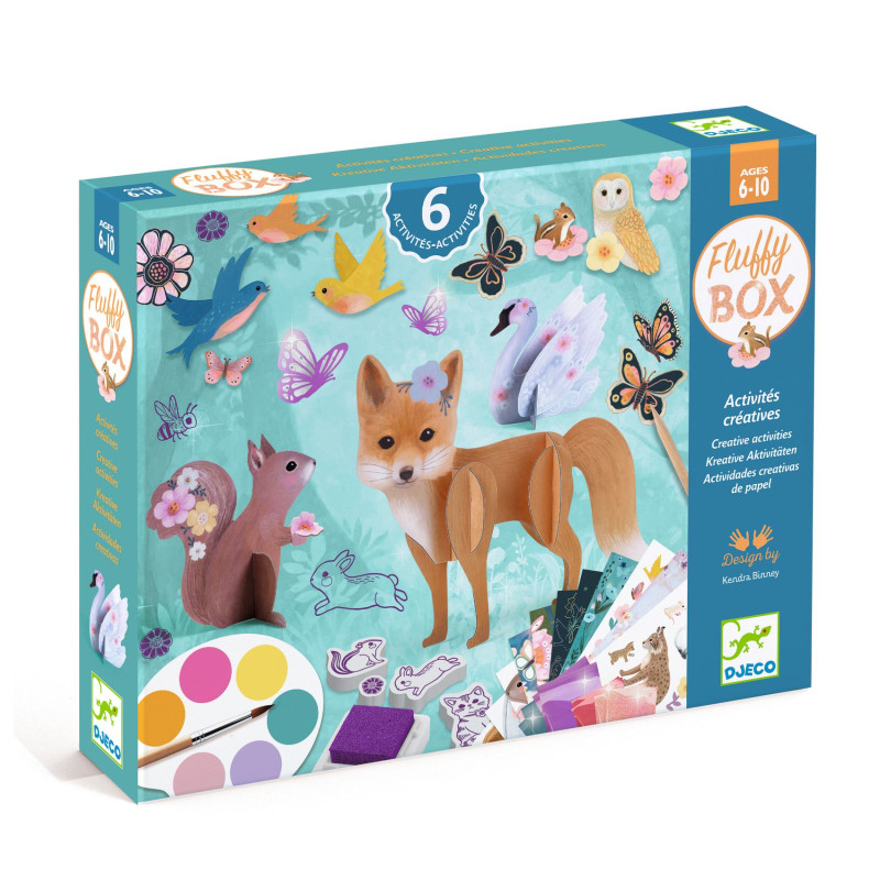 Coffret 6 activités créatives - Fluffy box - Djeco