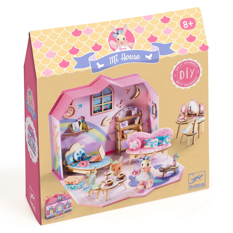 Mi House Rosie - Kit créatif maison miniature DIY - Djeco