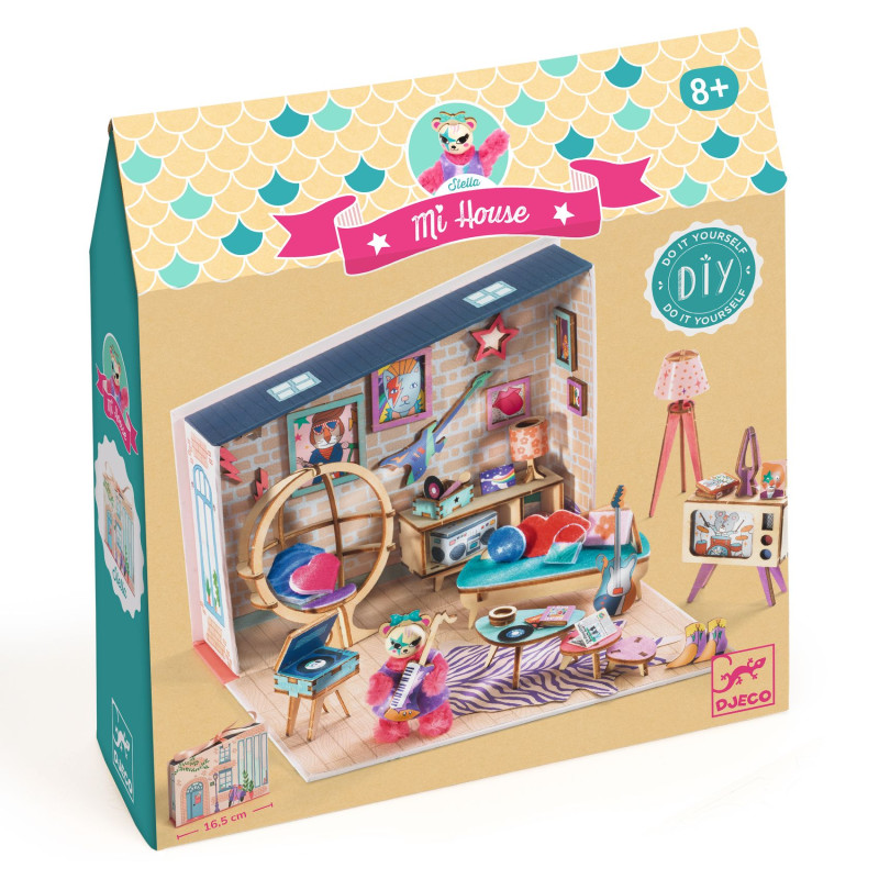 Mi House Stella - Kit créatif maison miniature DIY - Djeco