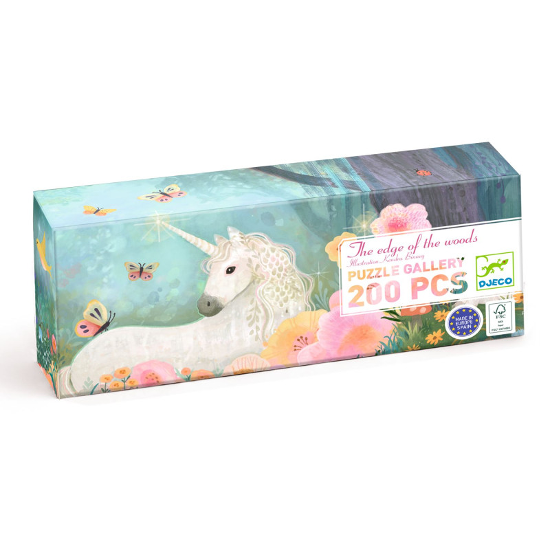 Puzzle Gallery 200 pièces - The edge of the woods - Djeco