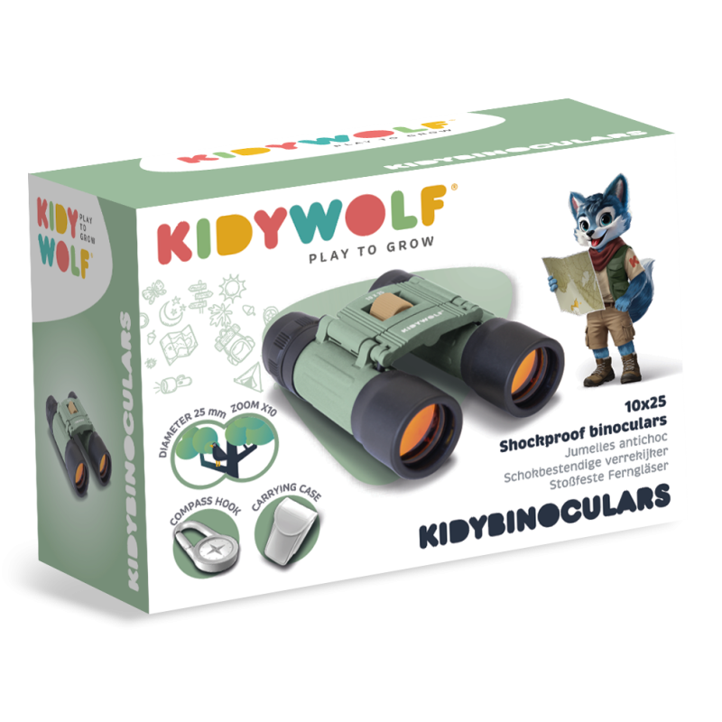 KIDYBINOCULARS - Jumelles antichoc verte - Kidywolf