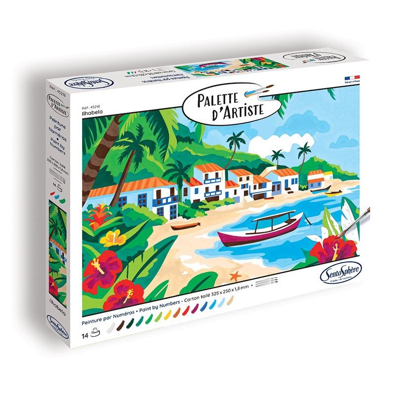 Peinture par numéros - Ilhabela - Palette d'artiste - Sentosphère