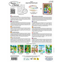 Peinture par numéros - Patio Andalou - Palette d'artiste - Sentosphère