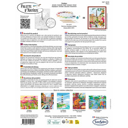 Peinture par numéros - Paris - Palette d'artiste - Sentosphère