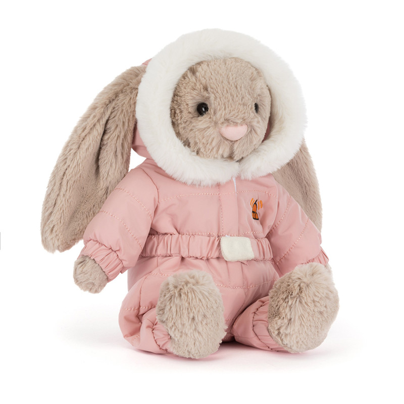Peluche Lapin Bashful en combinaison de ski 31 cm - Jellycat