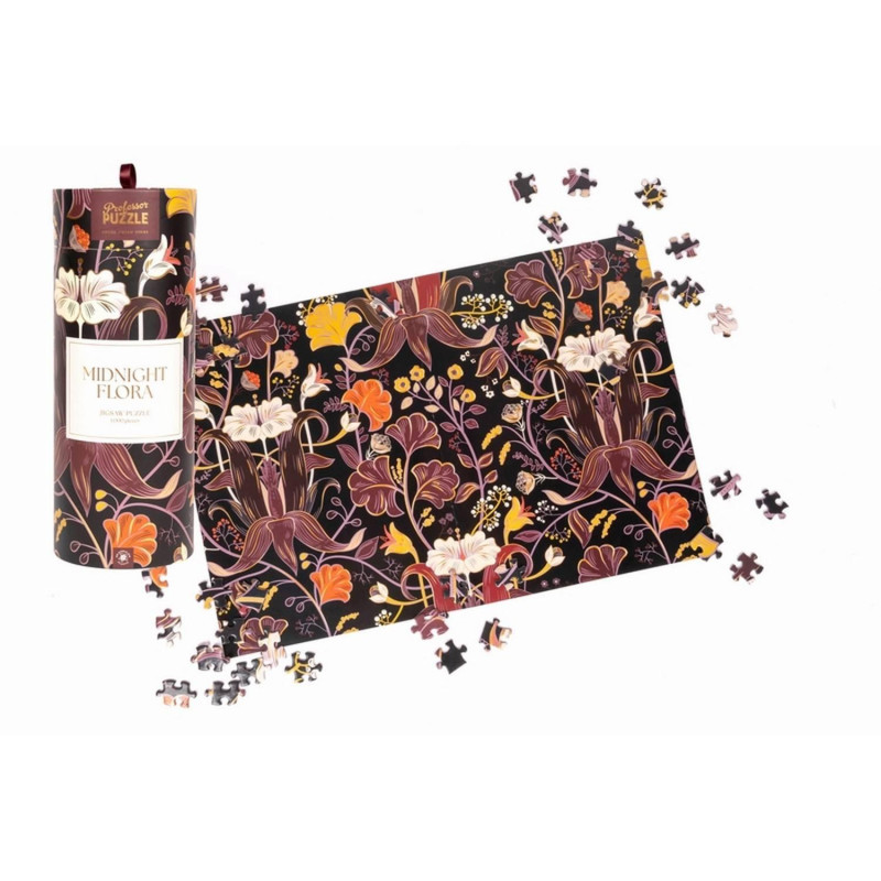 Puzzle 1000 pièces Midnight Flora - Professor Puzzle