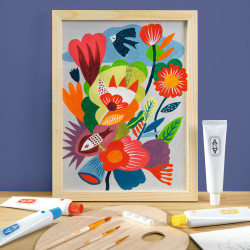 Atelier 23 Mélange De Couleurs Fleurs - Atelier Grands Augustins Par Djeco