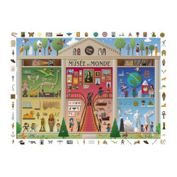Puzzle 100 pièces "Cherche et trouve" - Le Musée du Monde - Sentosphère