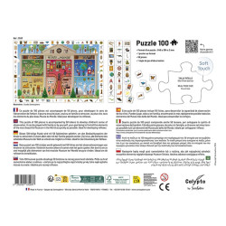 Puzzle 100 pièces "Cherche et trouve" - Le Musée du Monde - Sentosphère