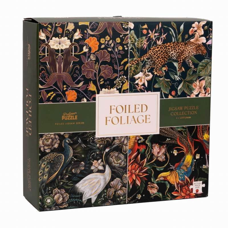 4 Puzzles 1000 pièces Foiled Foliage - Professor Puzzle