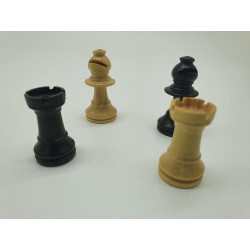 Echecs - Pièces en buis Taille Numéro 5 Plombé Feutré - Jeux Chavet