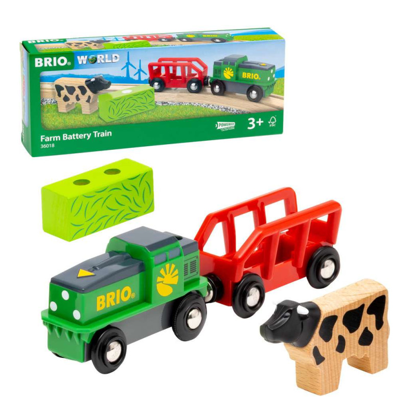 Train de la ferme à pile - Brio