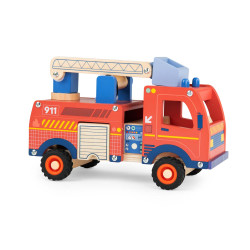 Camion de pompier en bois - Avenue du Moulin - Moulin Roty