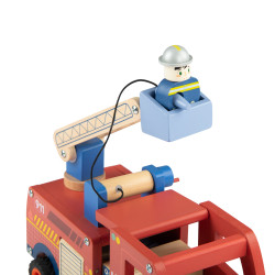 Camion de pompier en bois - Avenue du Moulin - Moulin Roty