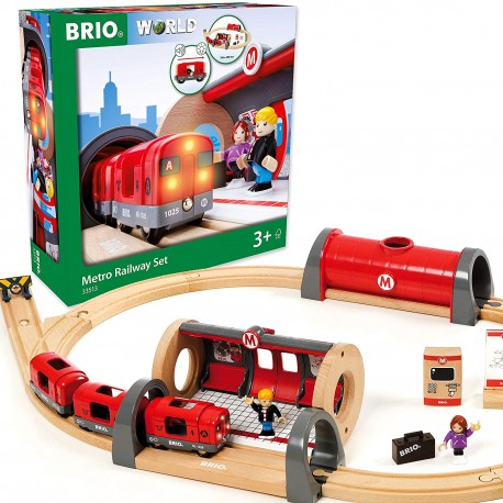 Circuit métro et train en bois de BRIO