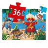 Puzzle 36pcs Le Pirate et son trésor de Djeco | poissondavril38.com