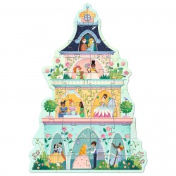 Puzzle géant 36 pièces - La Tour des princesses - Djeco