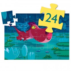 Puzzle 24 pièces Edmond Le Dragon - Djeco